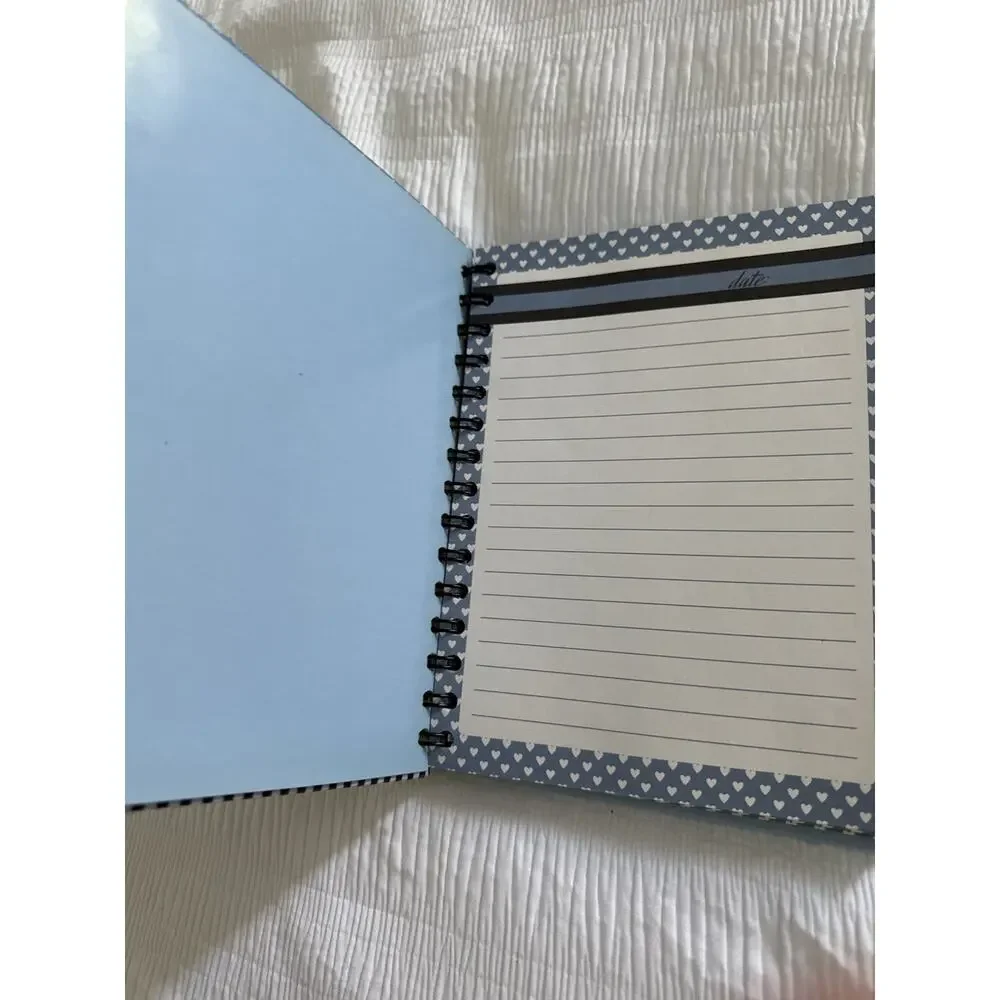 The Icing by Clarie's Blue Shoe Shopping Notebook Lined Journal Fashion Girly